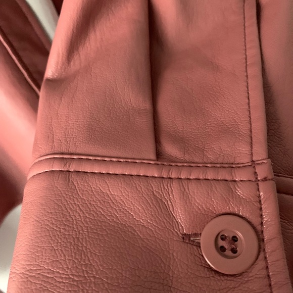 Babaton Mauve Leather Jacket - Picture 5 of 10